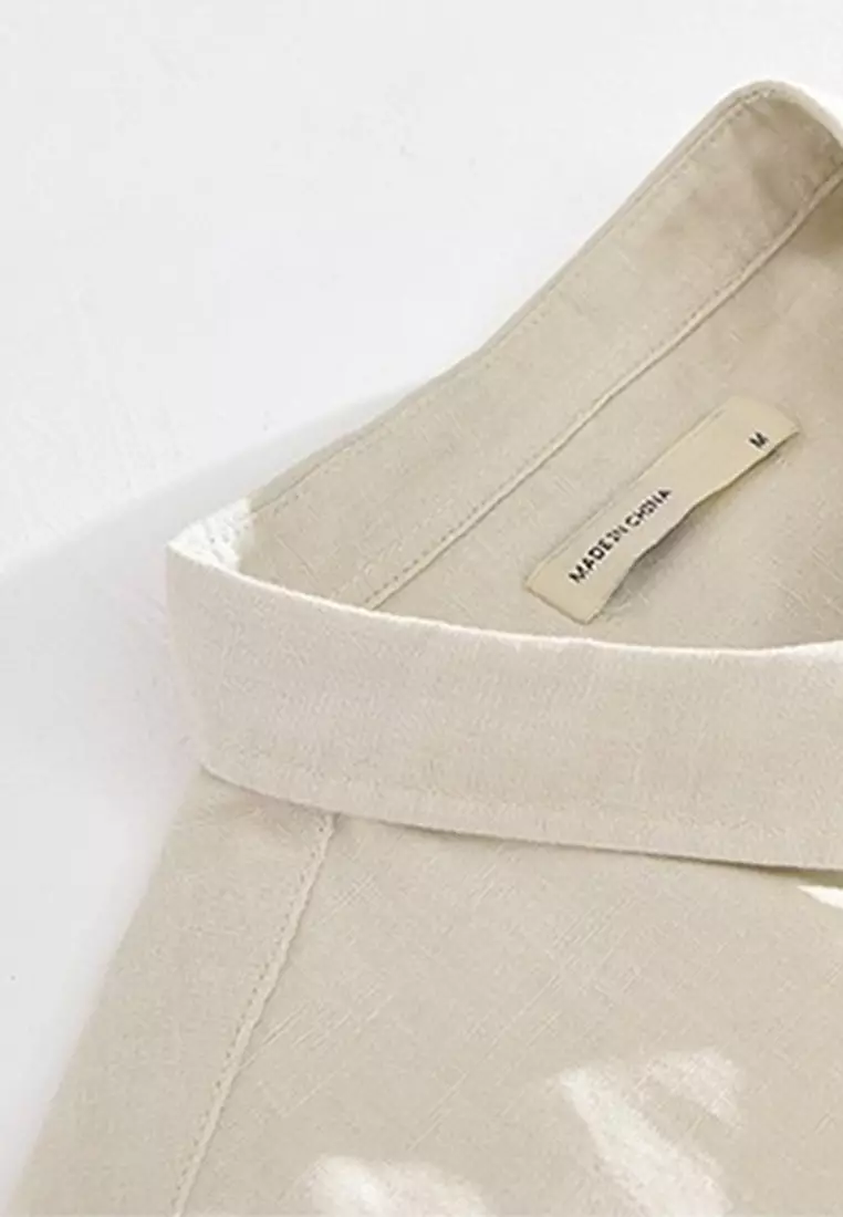 Basic Simple Cotton Linen Shirt WM02