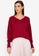 harlan+holden red V-Neck Sweater Dice Top 921D8AAC3CAFCDGS_1