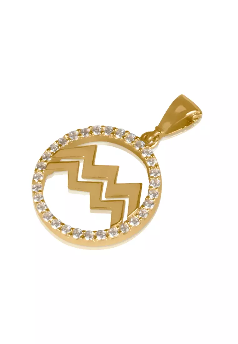 Aquarius Pendant 14k Gold
