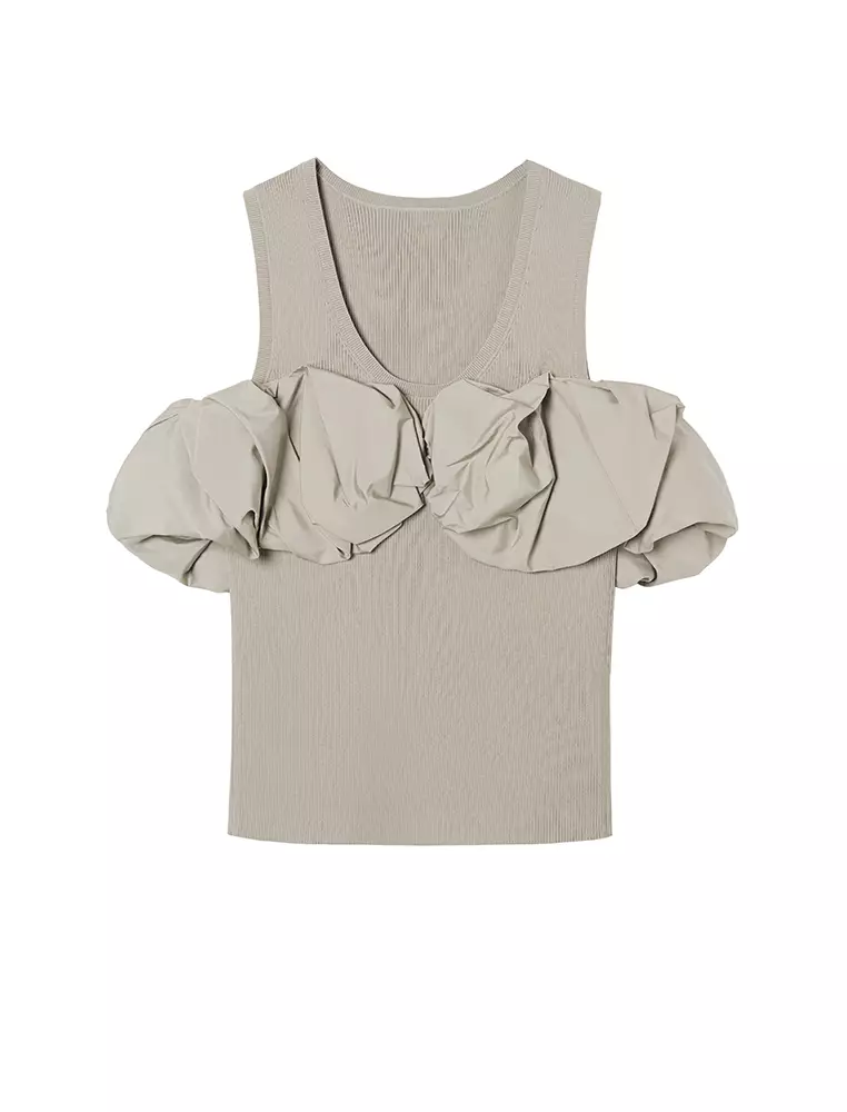 Eco-Friendly Stretch Yarn Fitted Everyday Casual Knit Vest