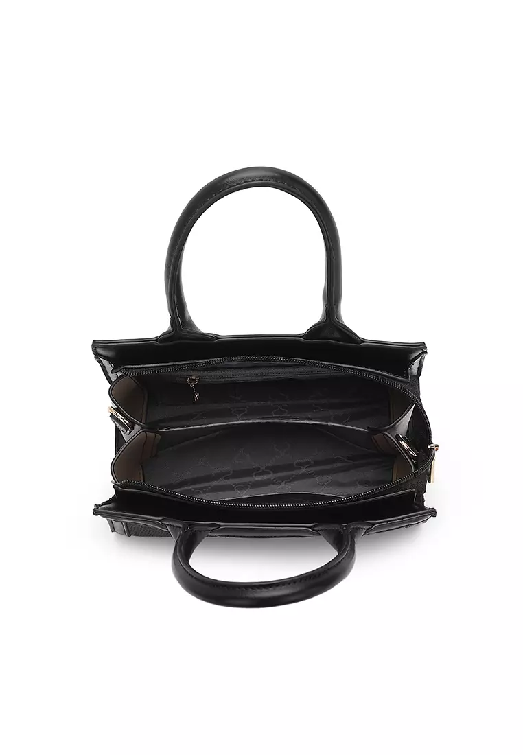 Women's Top Handle Bag / Sling Bag / Crossbody Bag / Shoulder Bag - Black