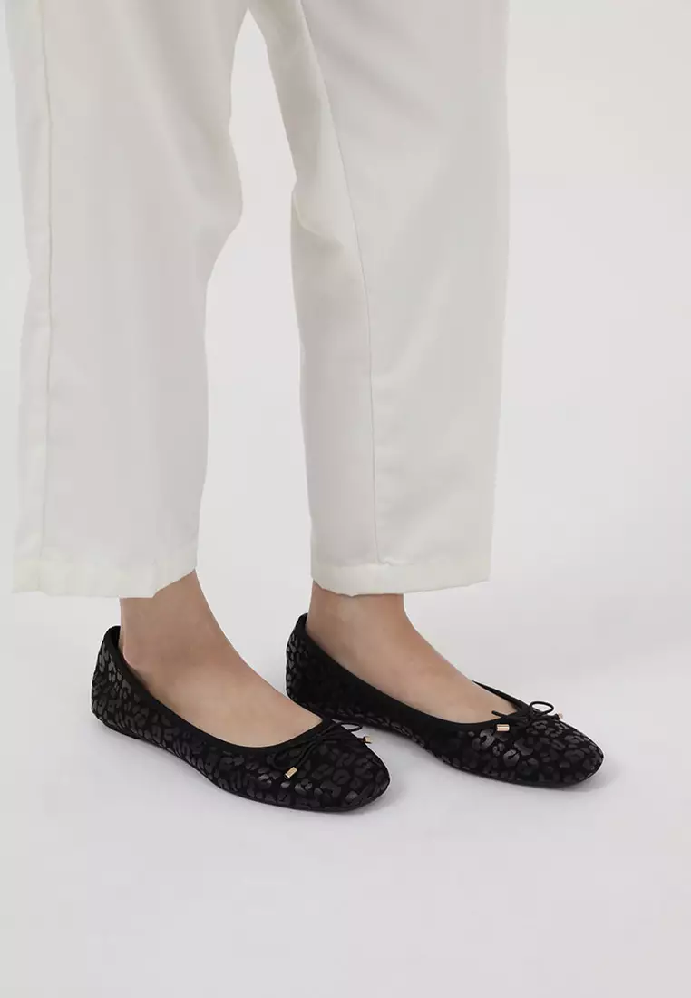 Sofia Micca Ballerina Flat Black