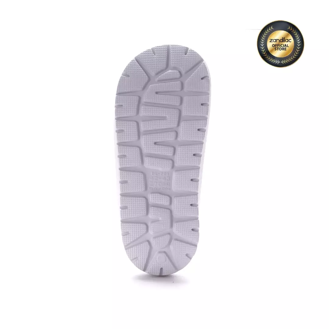 ZANDILAC - SANDAL LAKI DEWASA CH122371LD selop full karet - ABU TERANG/BIRU SHADOW