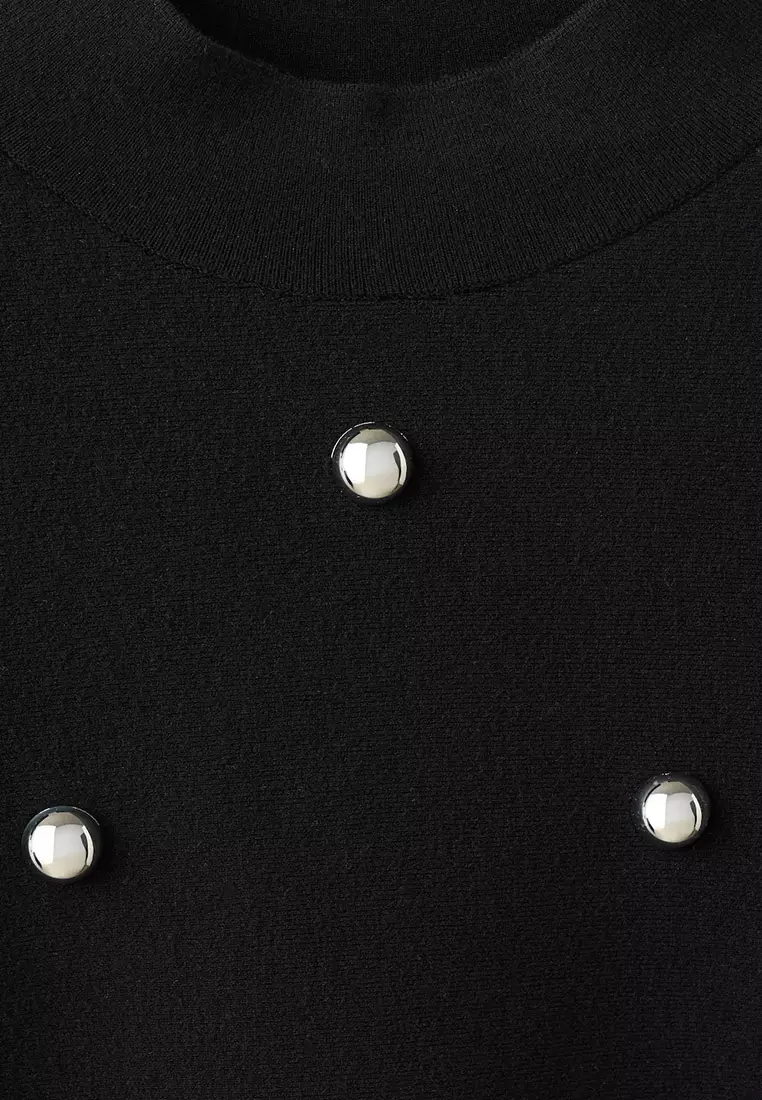 Perkins-Neck Sweater With Spheres