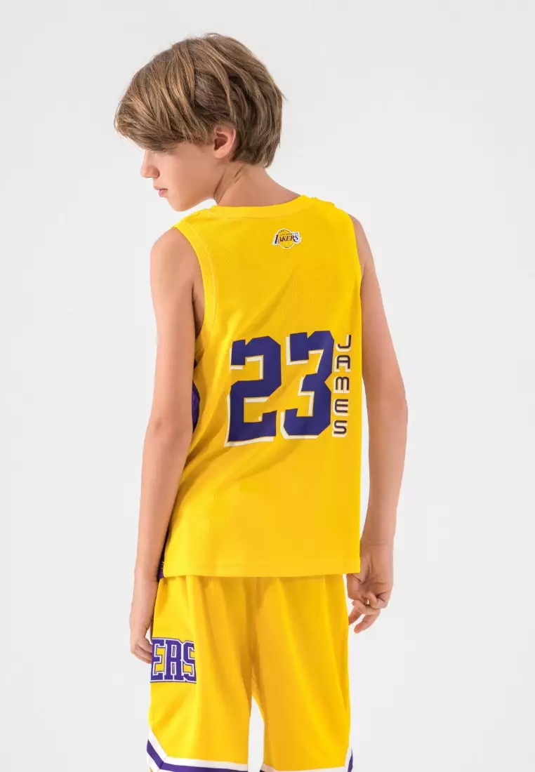 Los Angeles Lakers Lebron James #23 Basketball Jersey for Kids Core Collection