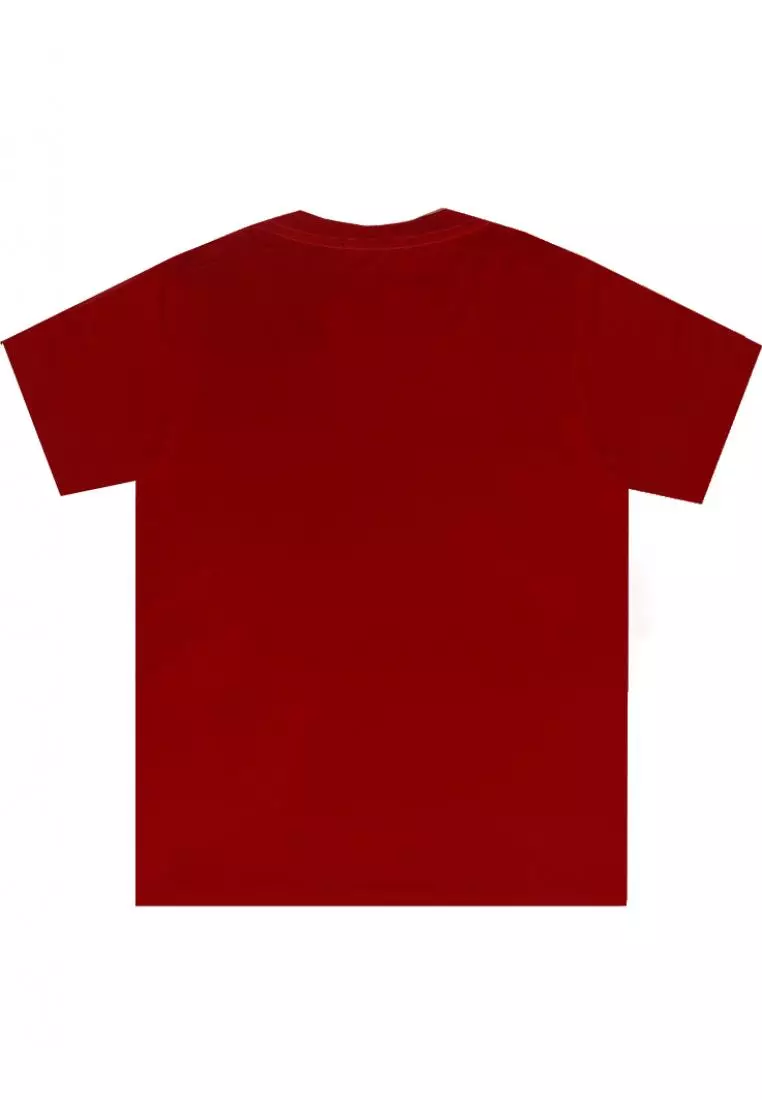 MTI64 Kaos Distro Pria Maroon Polos