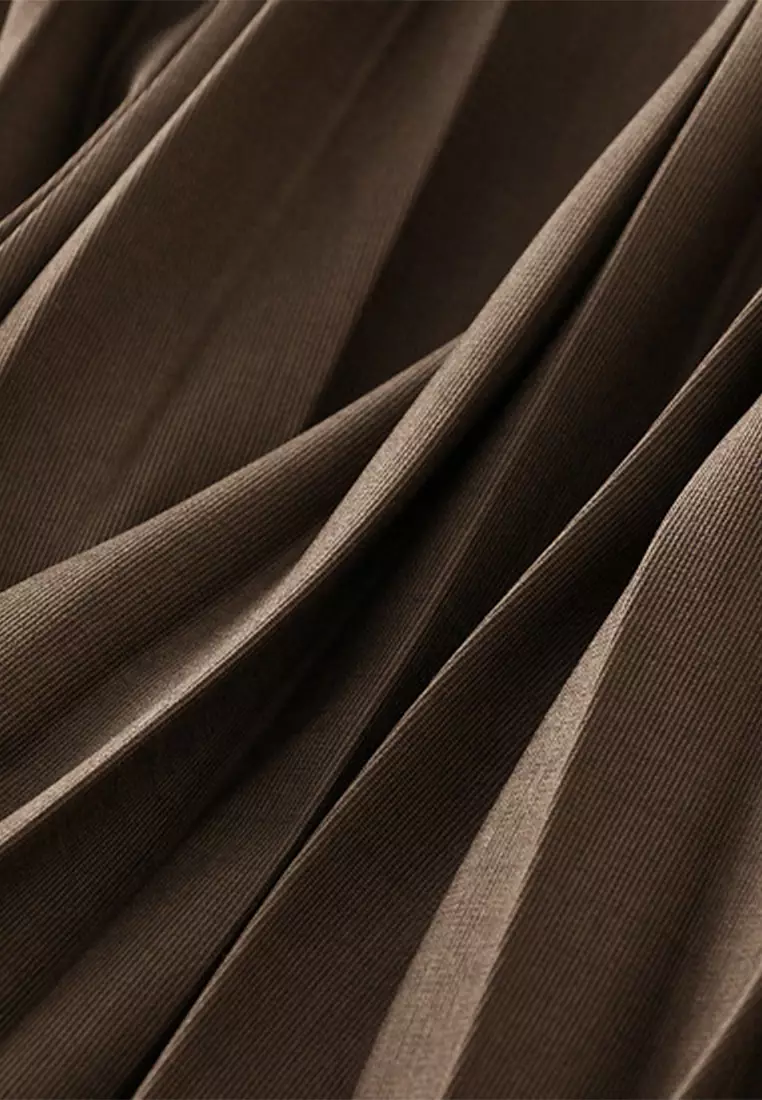 Simple High Waist Pleated Skirt AF0211