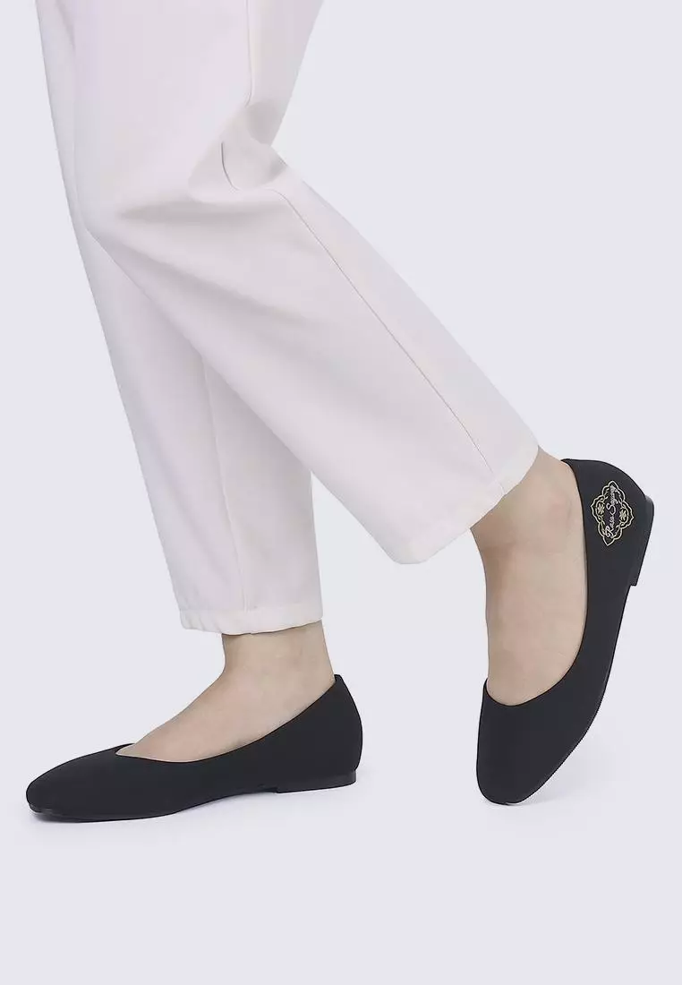 Oh, To Be Loved Comfy Ballerina In Black