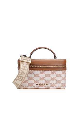 Buy MICHAEL KORS Michael Kors JET SET ITEM Medium canvas and leather Ladies  carry a box bag on one shoulder 35S2GTTC6J 2023 Online | ZALORA Singapore