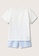 MANGO BABY white Gingham Short Check Pyjamas Set 00ACFKA67F6E0CGS_2