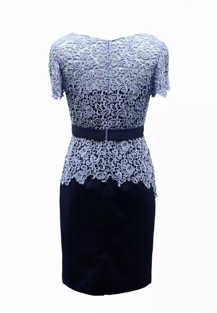 lace cocktail dress with sleeves