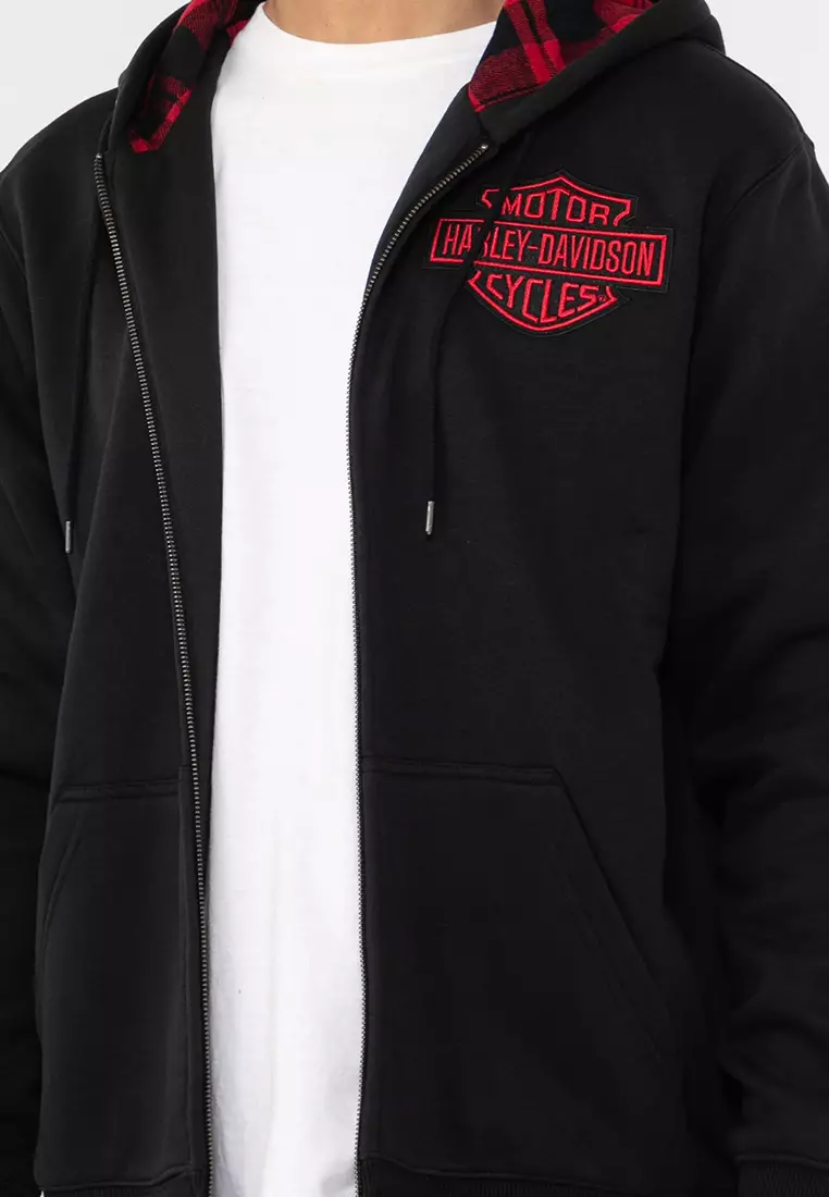 Harley-Davidson Bar & Shield Lined Zip-Up Hoodie