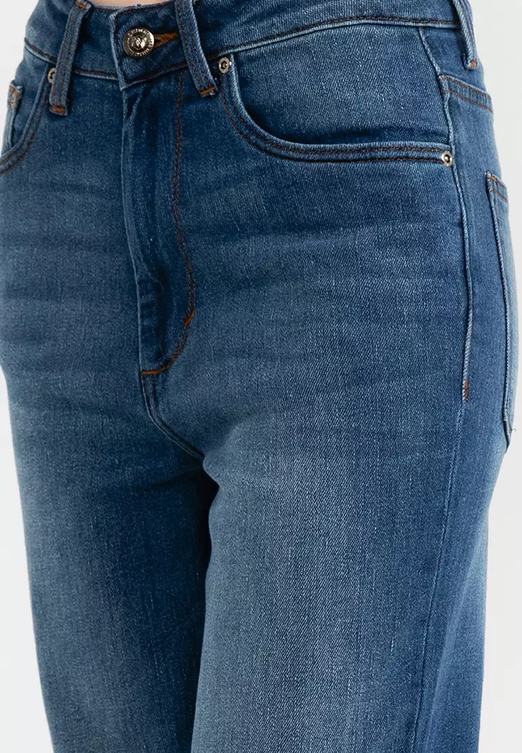 Sugar High Rise Straight Fit Jeans