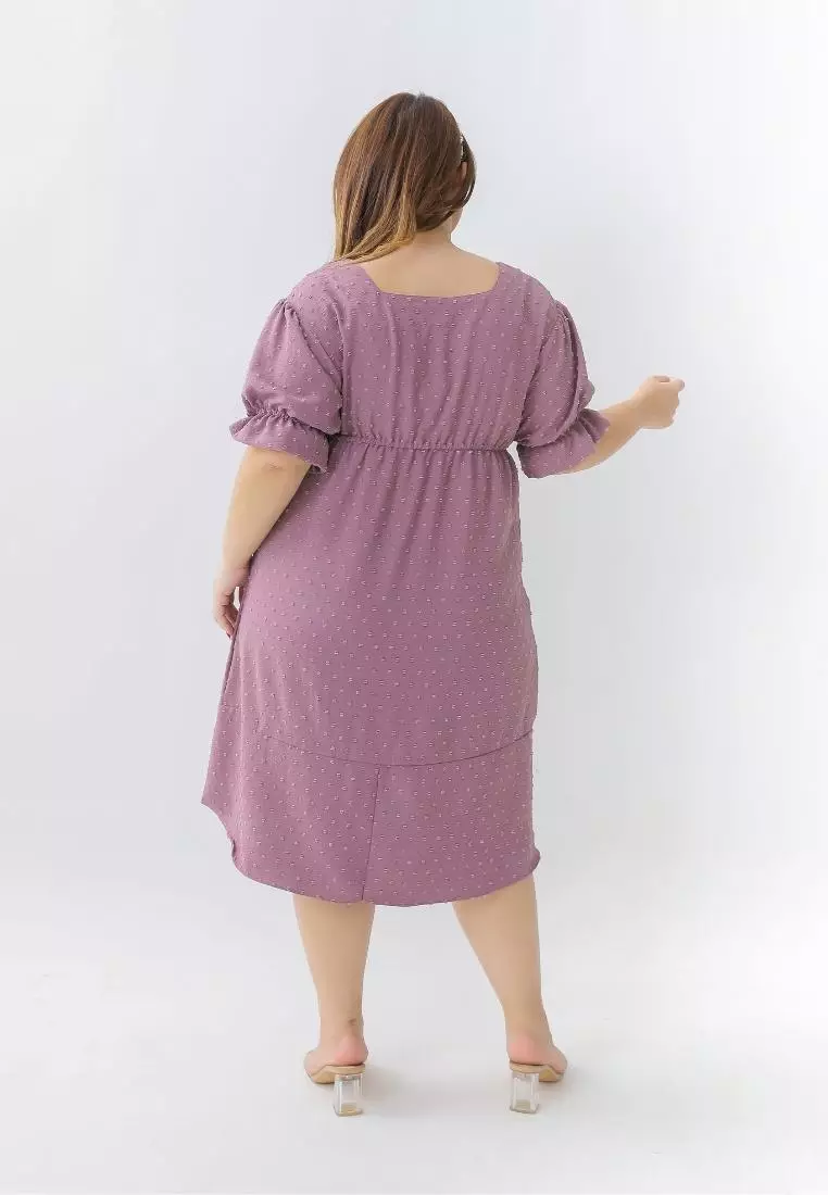 Plus Size Dress Clarissa Dusty Lillac