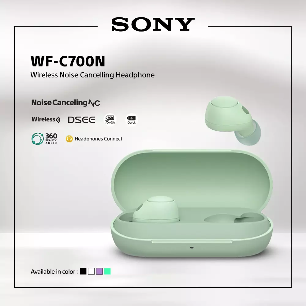 Buy Sony WF-C700N Truly Wireless Headphones - Sage Green