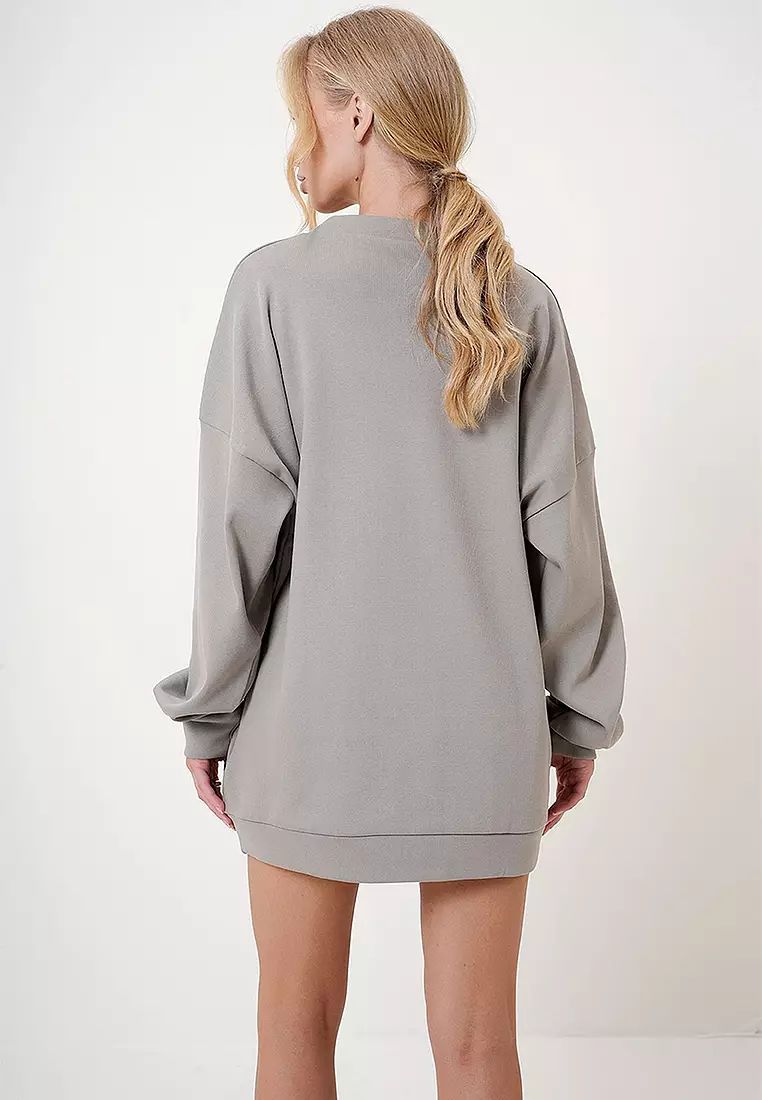 Eyelets Detail Sweatshirt