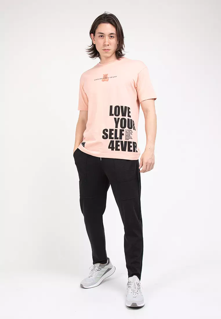 Forest Boxy Cut Graphic Tee Crew Neck Short Sleeve T Shirt Men | Oversized Shirt Men - 621296-68BrickRed