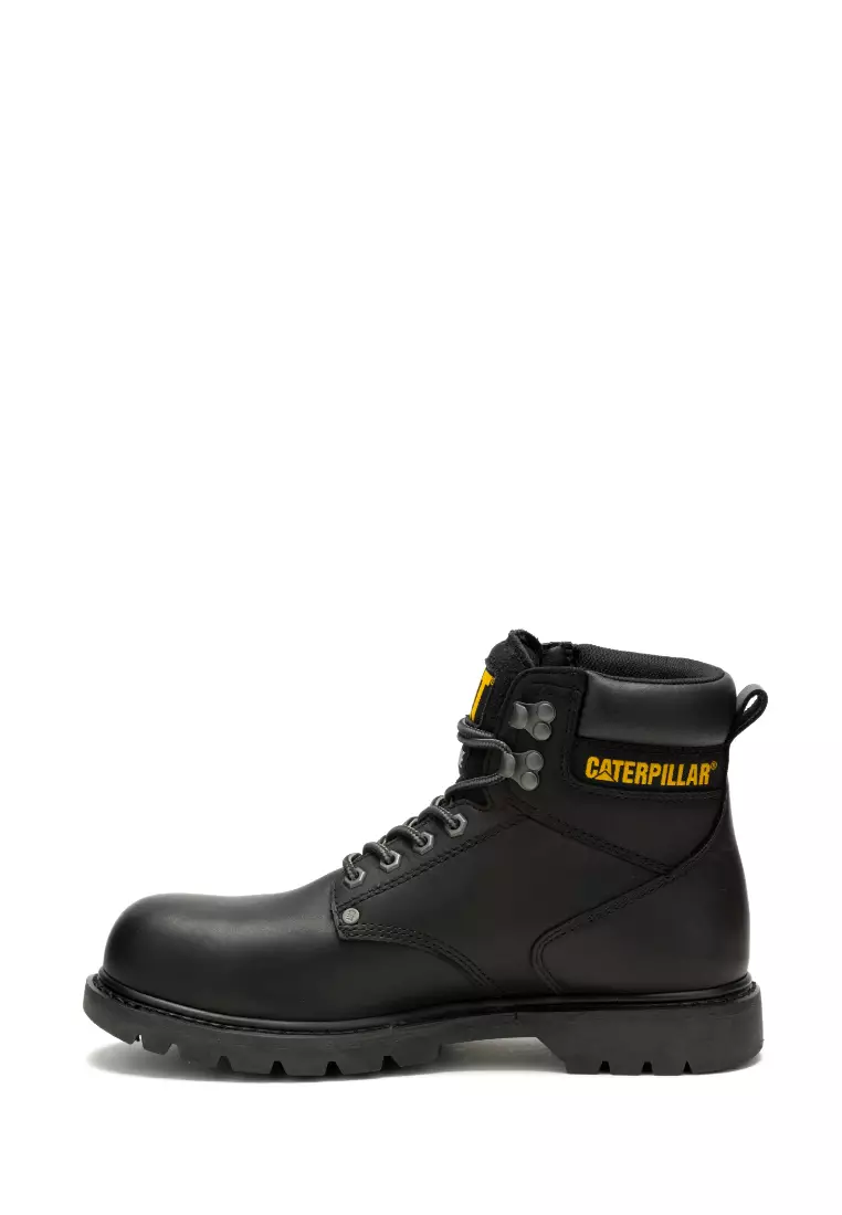 Caterpillar black work top boots