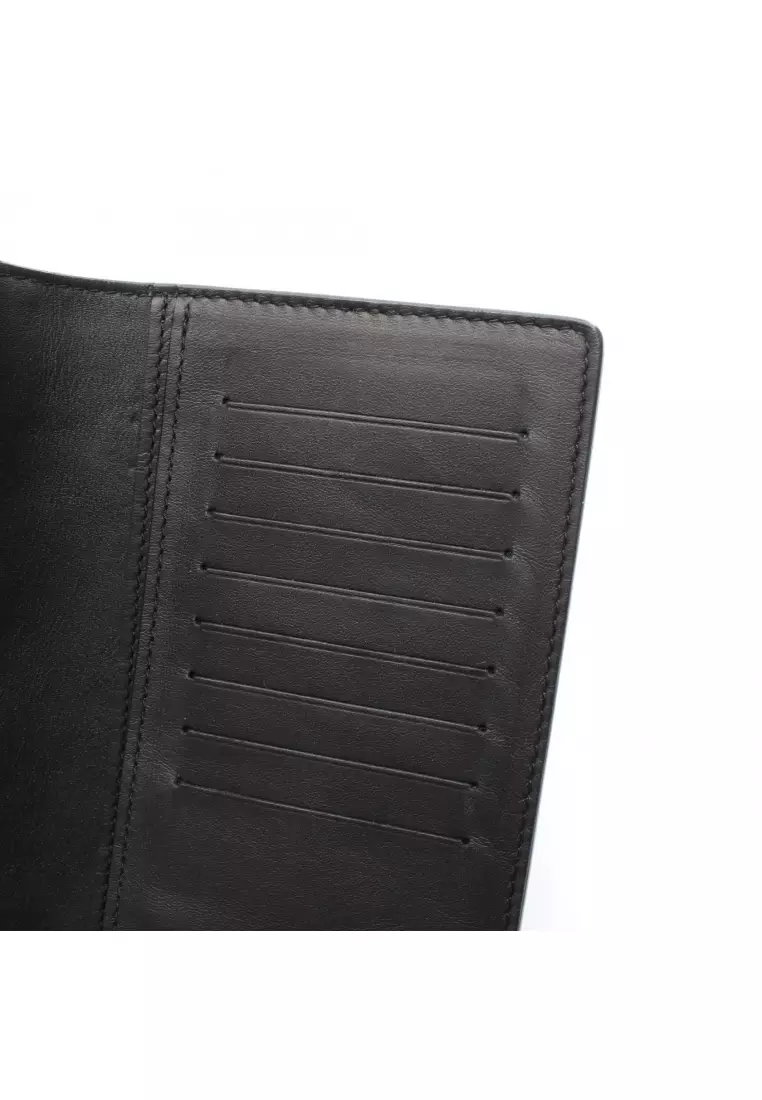 Pre-Loved Louis Vuitton Portefeuil Brother Damier Infini Bi-fold Long Wallet leather black