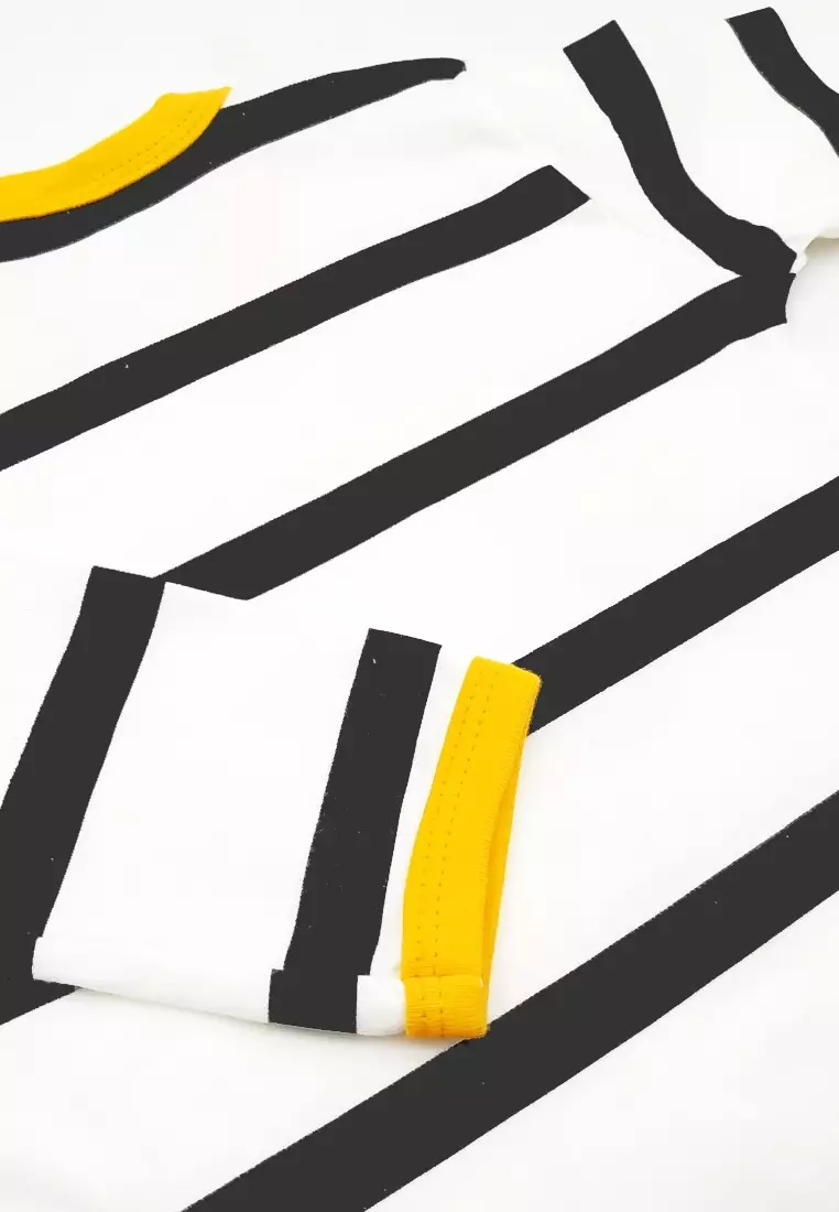 Wakakids Setelan Piyama Bayi Anak Laki Laki Baju Tidur Motif Fire Truck 3193 Kuning