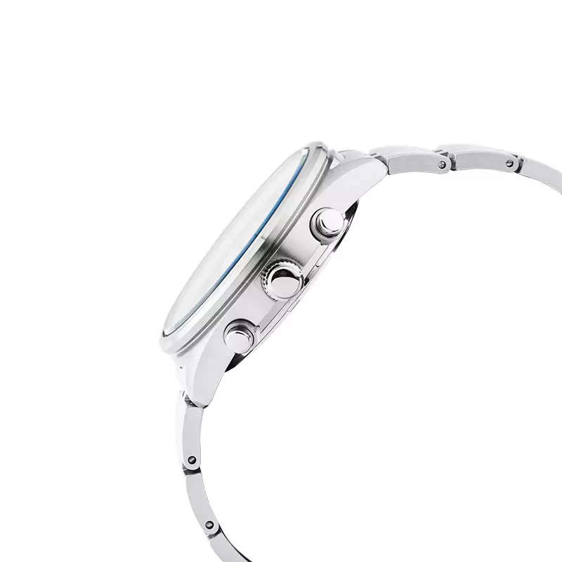 Jam Tangan Pria Seiko Chronograph SSB427P1 Essentials Reverse Blue Panda Dual Tone Dial Stainless Steel Strap