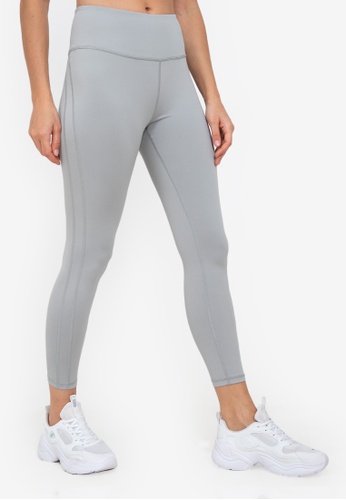 ZALORA ACTIVE grey Side Contour Stitching Tights 556EFAAC7D1693GS_1