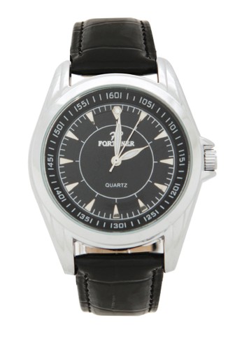 Fortuner Watch Jam Tangan Pria FR K4853G - Silver Black