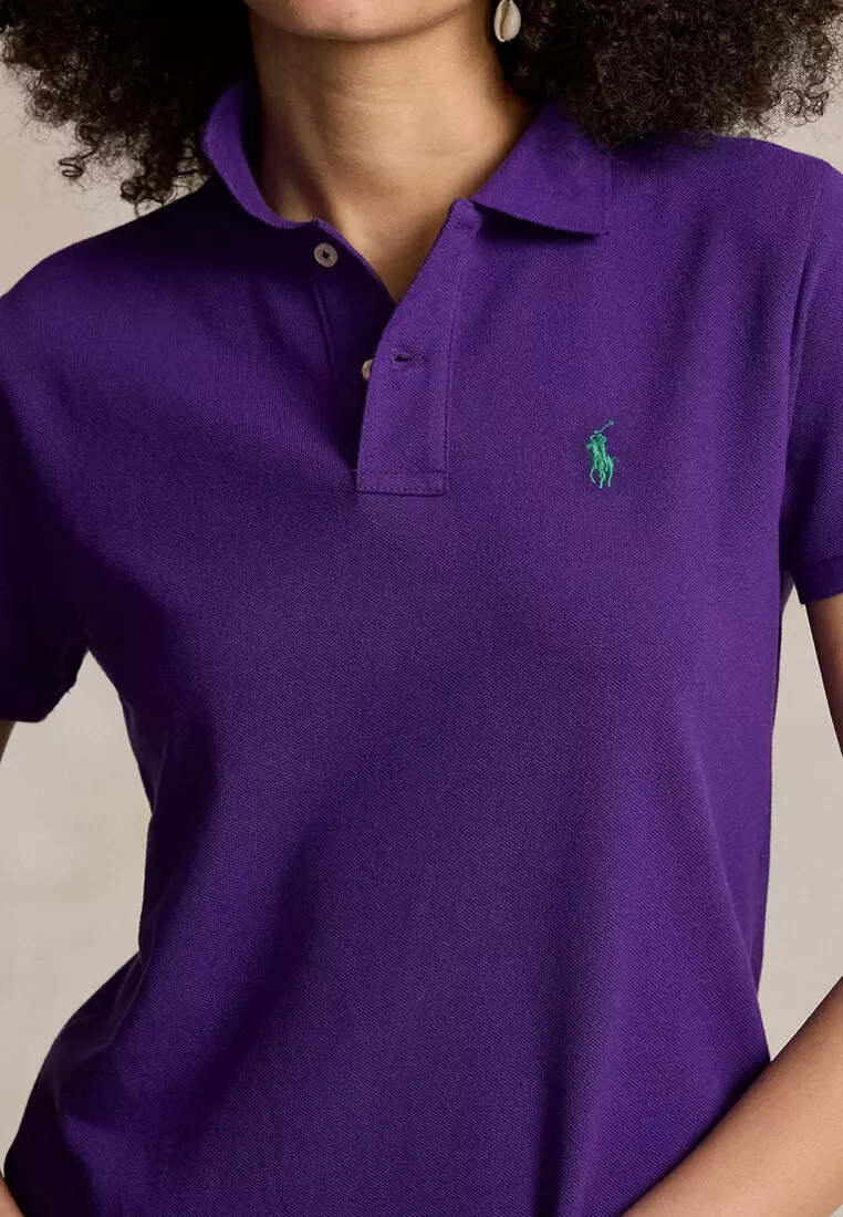 Cotton Mesh Polo Dress