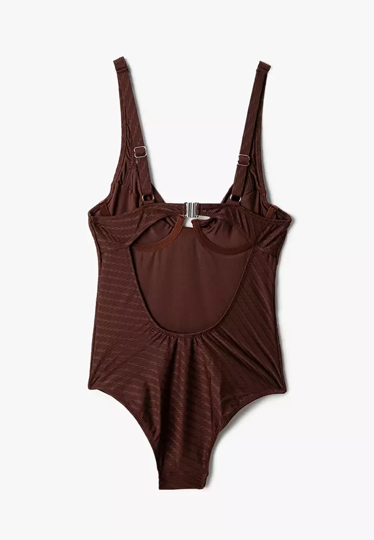 Underwired Textured Swimsuit