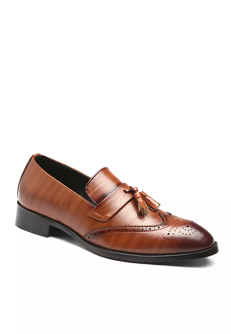 Galliano Tassel Synthetic Leather Brogues WZWH-B07