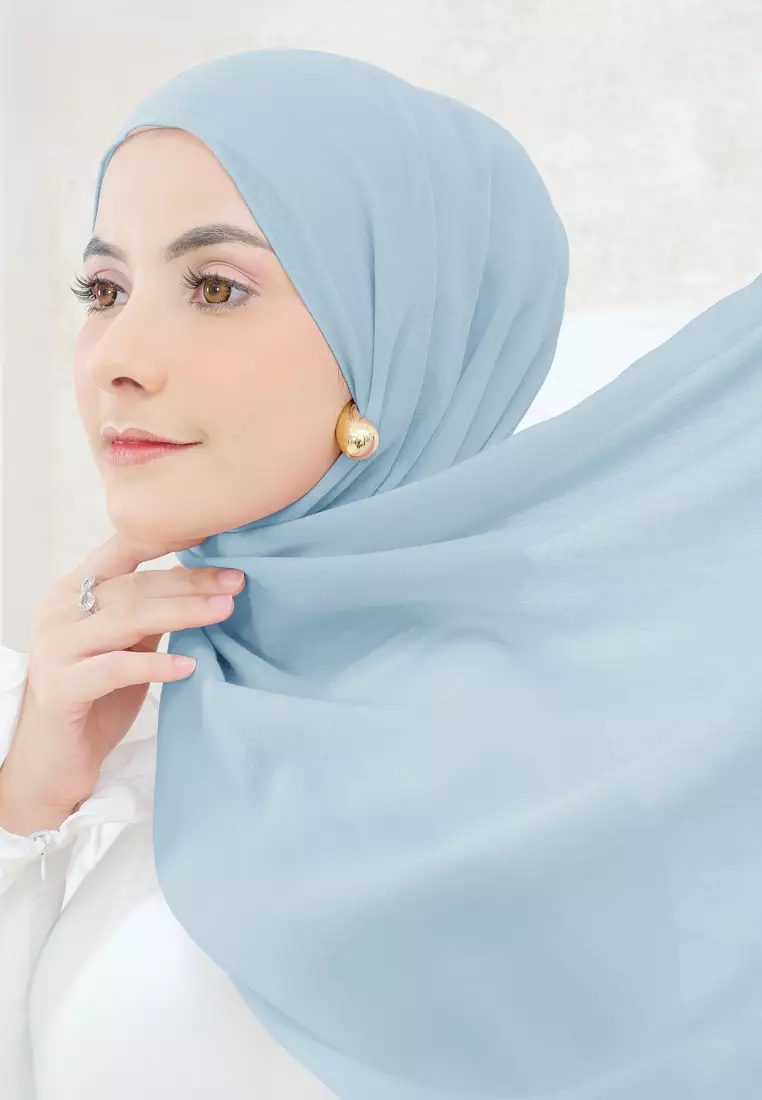 Cotton Bee - Ramya Shawl | Pashmina Viscose - Ice Blue
