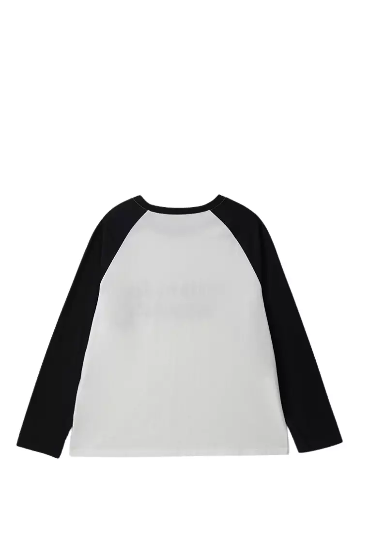 Maison De Rola Raglan T-Shirt - White Black