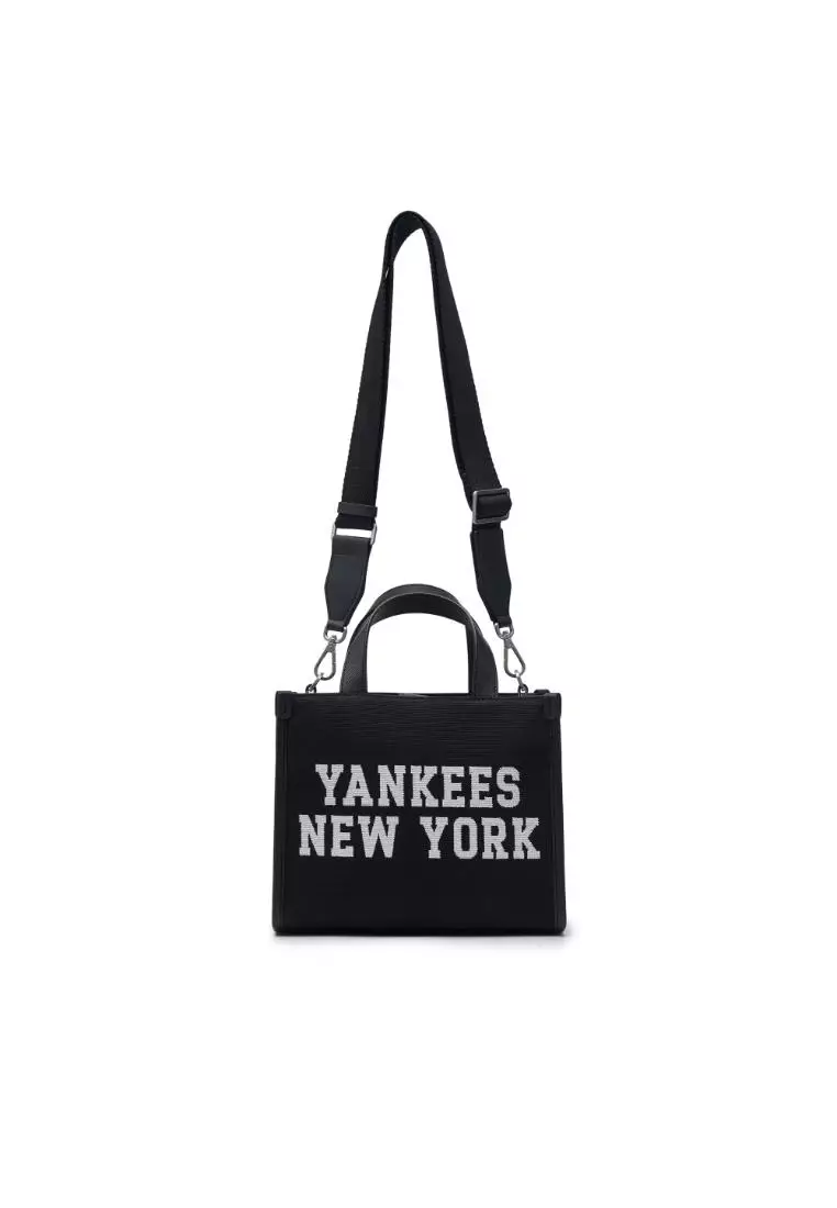 VARSITY JACQUARD CANVAS SMALL TOTE BAG NEW YORK YANKEES