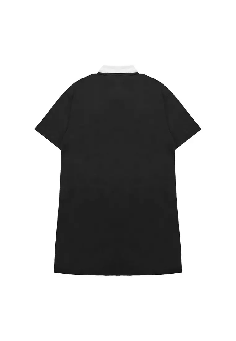 3Second Women's Midi Dress Short Sleeve A Line Collar Blair C030825