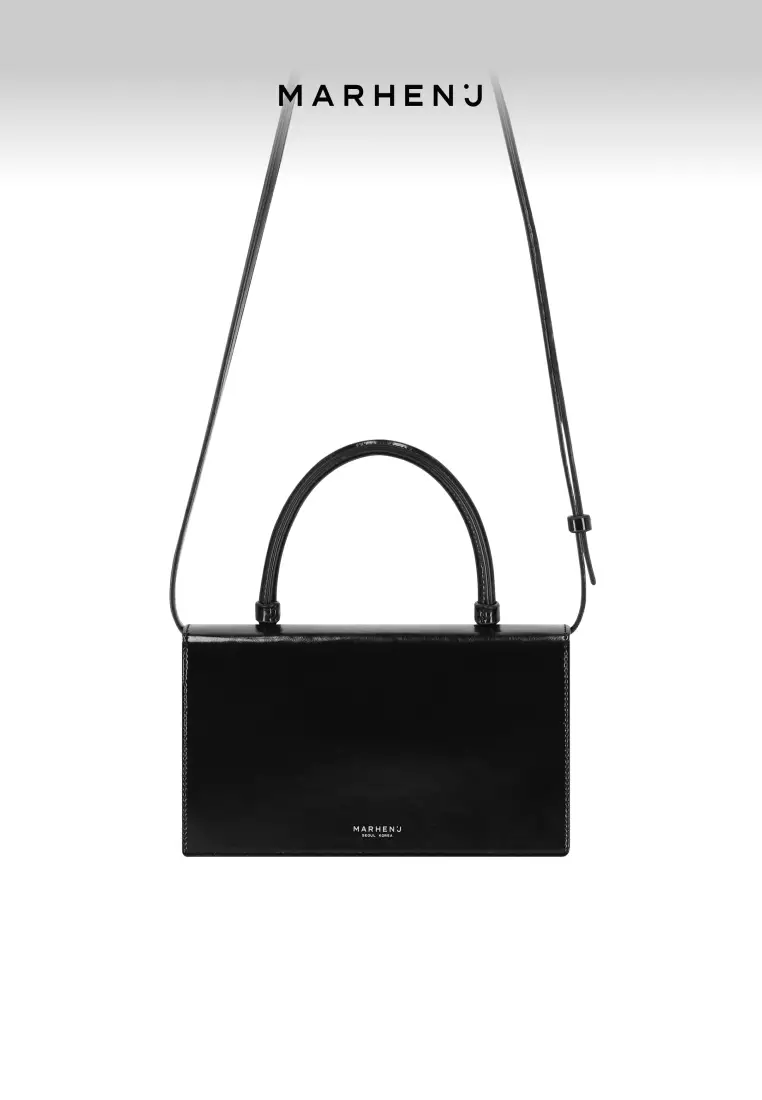 ARCH Vegan Leather Crossbody Bag Black
