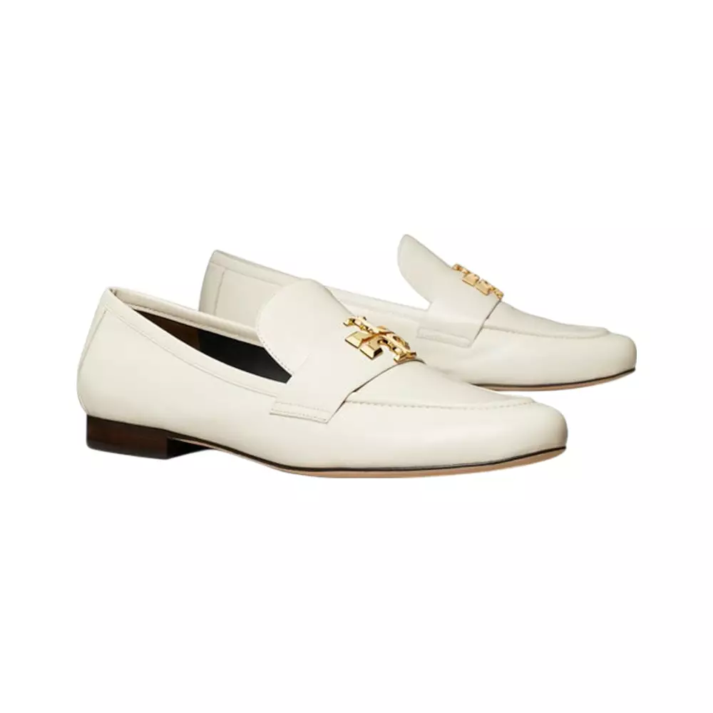 Eleanor Soft Leather Loafer Light Cream Ghw