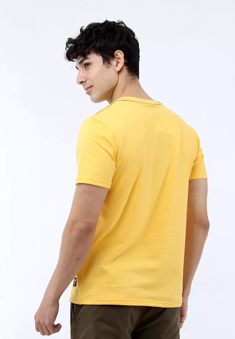 Round Neck Crazyline Short Sleeves T-Shirt