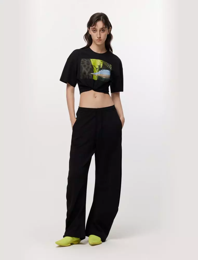 JNBY Women's Cropped Printed T-Shirt