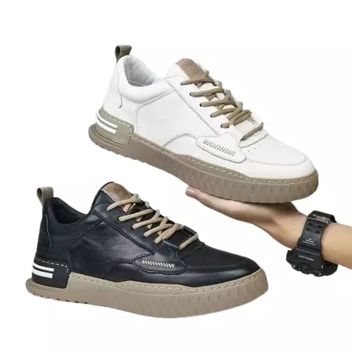 SEPATU PRIA BERTALI SNEAKERS KERJA KULIAHAN BD366