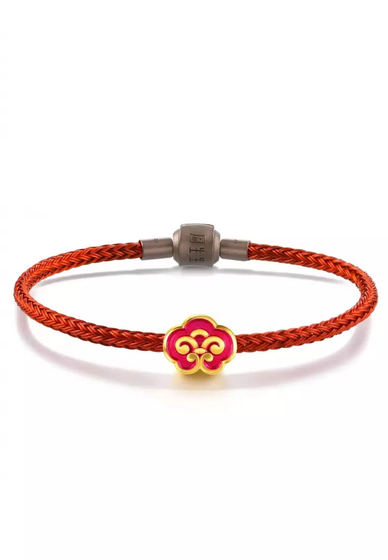 CHOW SANG SANG 999 24K Solid Gold Love Charm Trio Rwanda