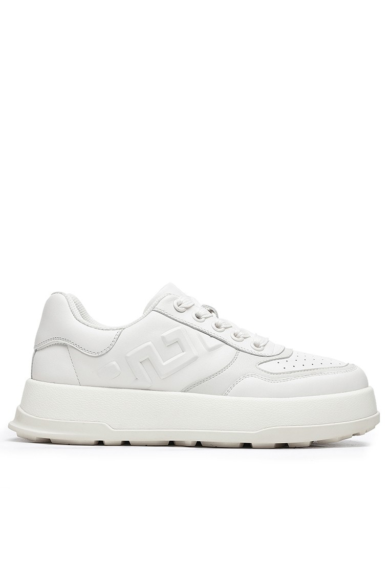 Platform Grain Leather Sneakers DS33160-01-02