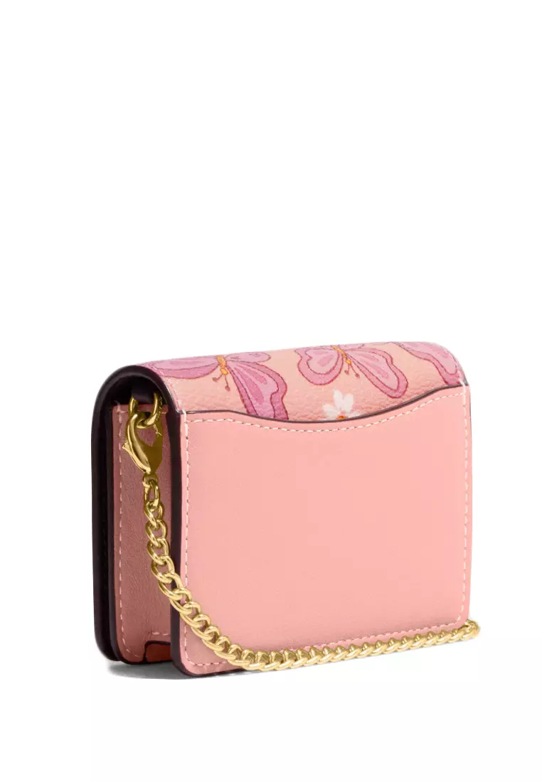 Coach shell pink wallet