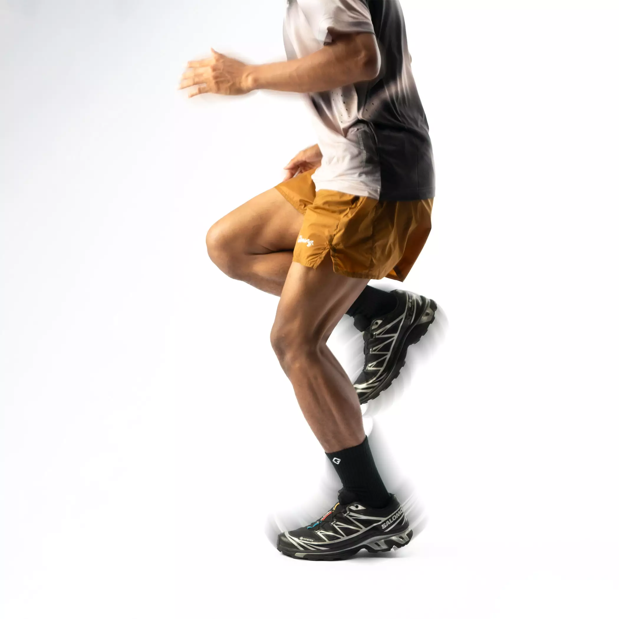 Gloaming Sportswear Basic Short Celana pendek Olah raga Dry Fit Lari Running Mustard Unisex