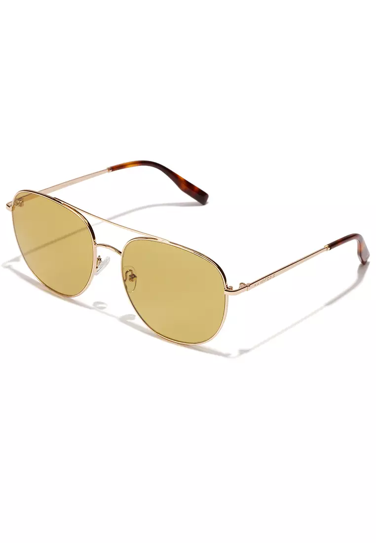HAWKERS Light Gold Matcha Swag Sunglasses For Men And Women, Unisex. Official Product Designed In Spain