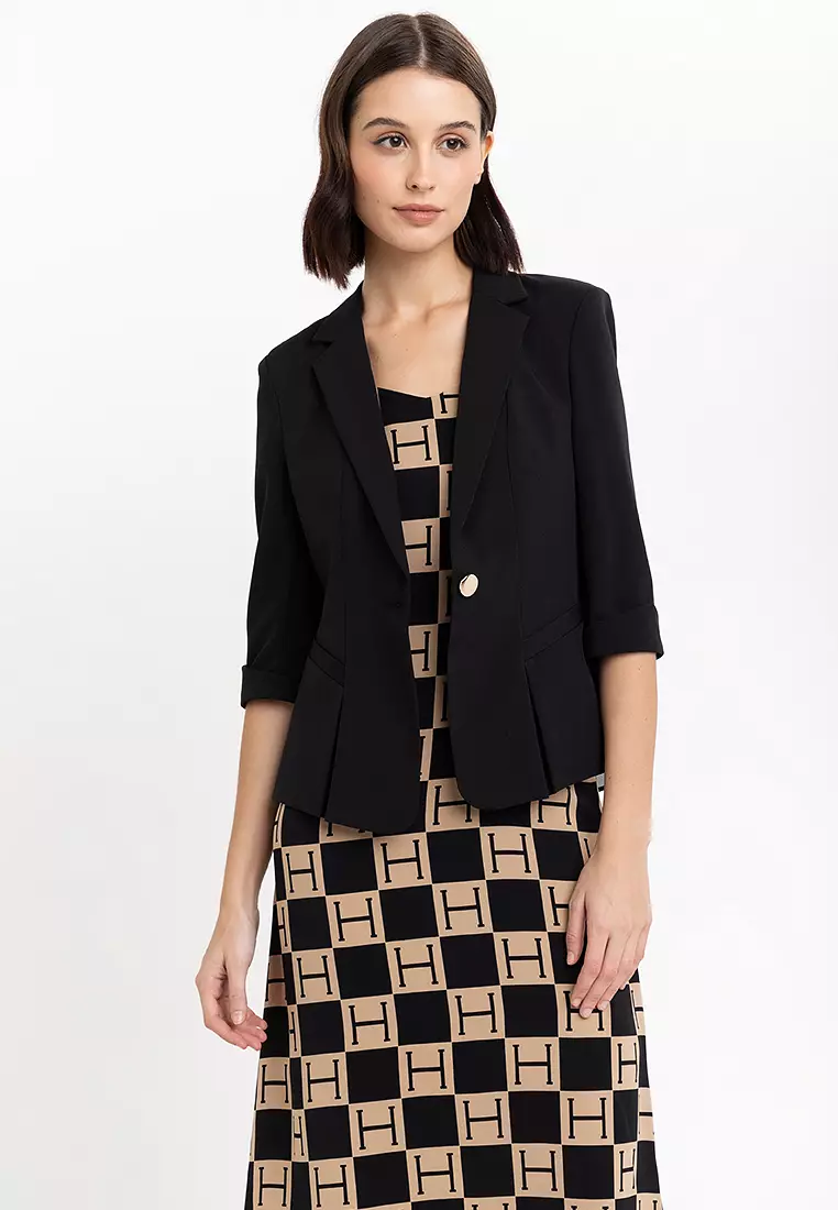 Stretch Fabric Super Slim Blazer