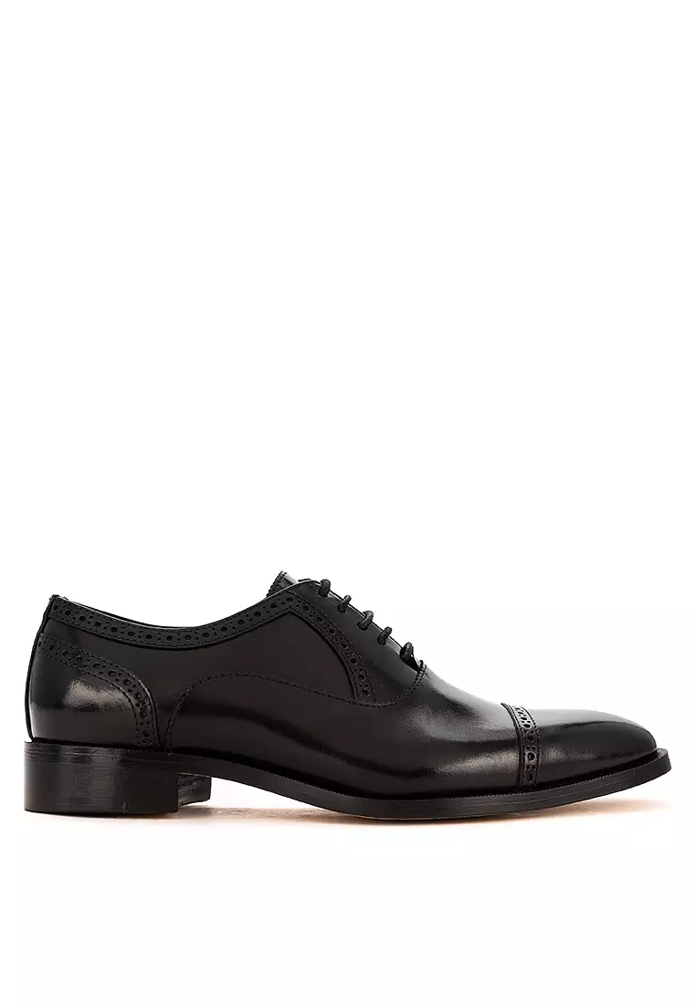 Bradburry Black Captoe Oxford Shoes