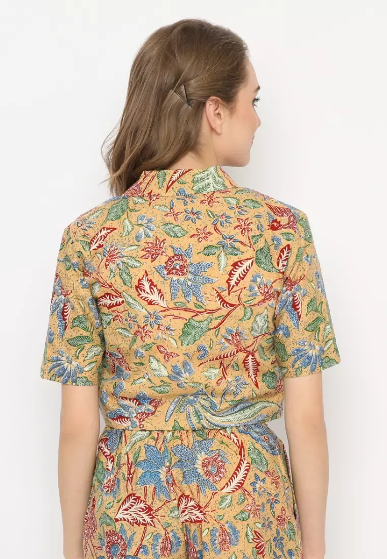 Blazer Batik Harsana Brown