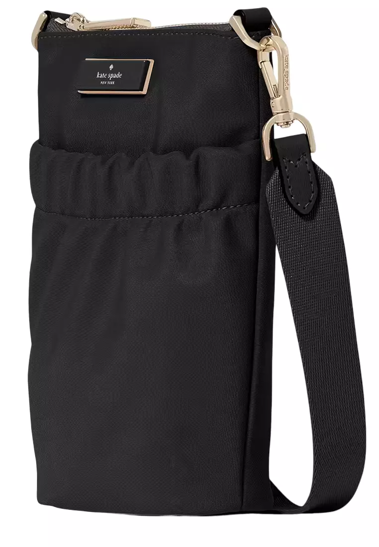 Carter Nylon Phone Crossbody Bag - Black KL876