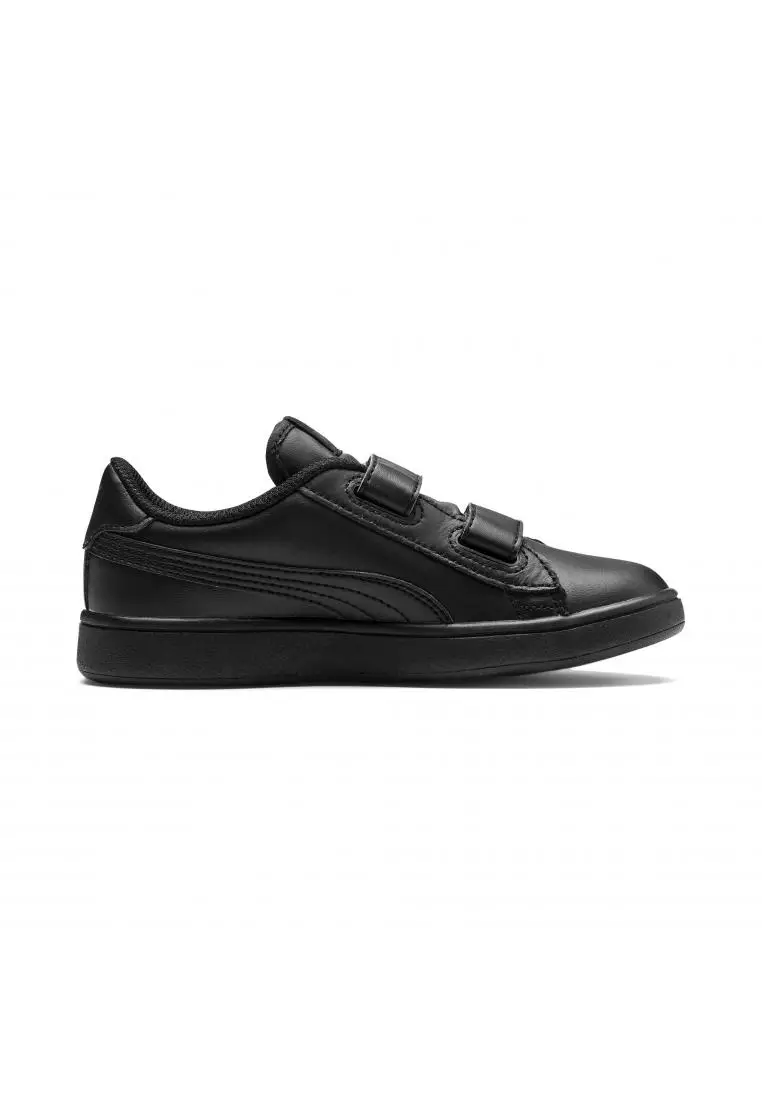 Kids black sales puma trainers