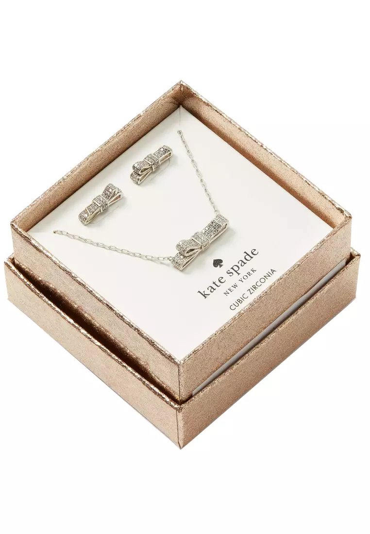 Buy Kate Spade Kate Spade Ribbon Studs Earrings and Pendant